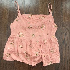 Pink american eagle tank